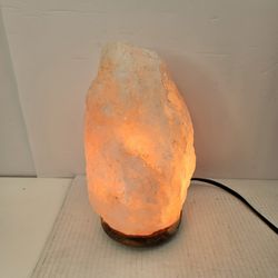 Natural Himalayan Salt Lamp Crystal Rock – Hand Carved, Warm Glow Night Light, Air Purifier Home Décor