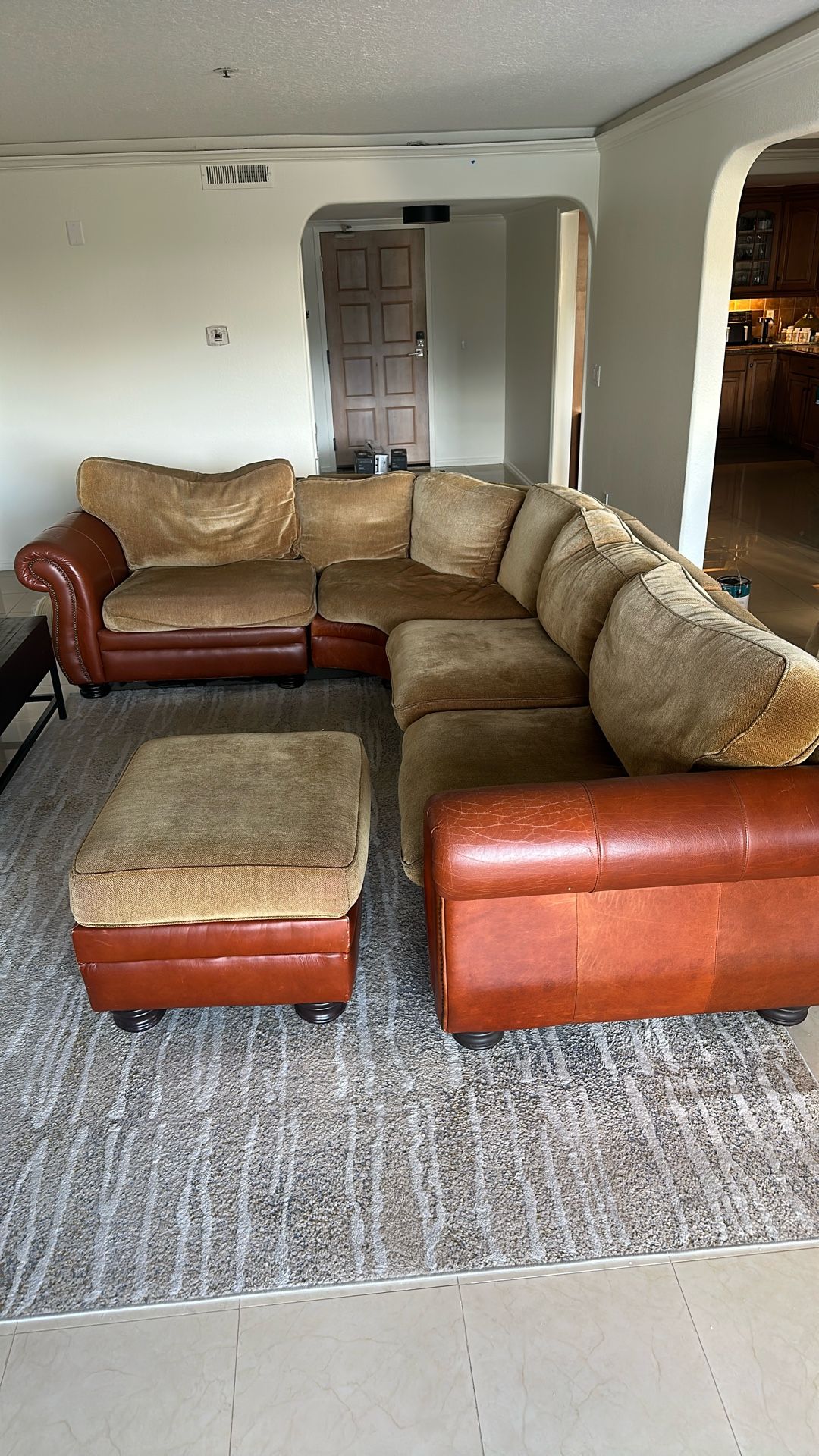 Free 5 Piece Sectional Couch - Need It Gone For Free ASAP - Pick Up Only!