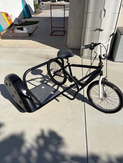 Custom Bicycle with Sidecar Attachment