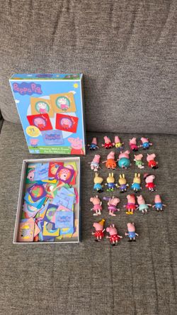 Peppa Pig toys and Memory matching game