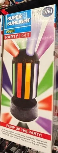 New in box  Multicolor Disco Strobe Ball Spinning Rainbow Party Light Portable Lamp