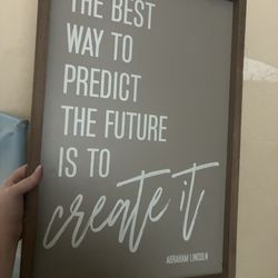 Abraham Lincoln Predict Future Create It Art