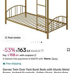 twin bunk bed