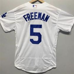 Dodgers freeman white home men jersey (Small to 3X)