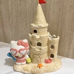 Hello Kitty Ceramic Sandcastle Candle House 