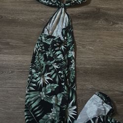 Black And Green Dress