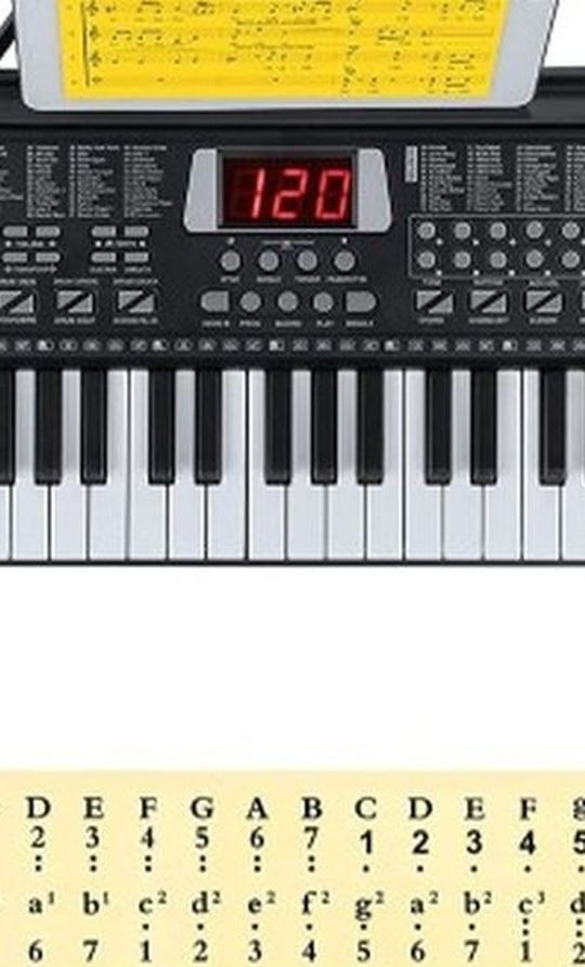 Hricane Kids Piano Keyboard, 61 Keys Beginner Electronic Keyboard Portable Digital Music Keyboard, Early Education Music Instrument with Microphone & 