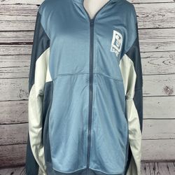 NWOT 2022 Disney Parks Walt Disney World Blue Zip Track Jacket Spirit Jersey XL