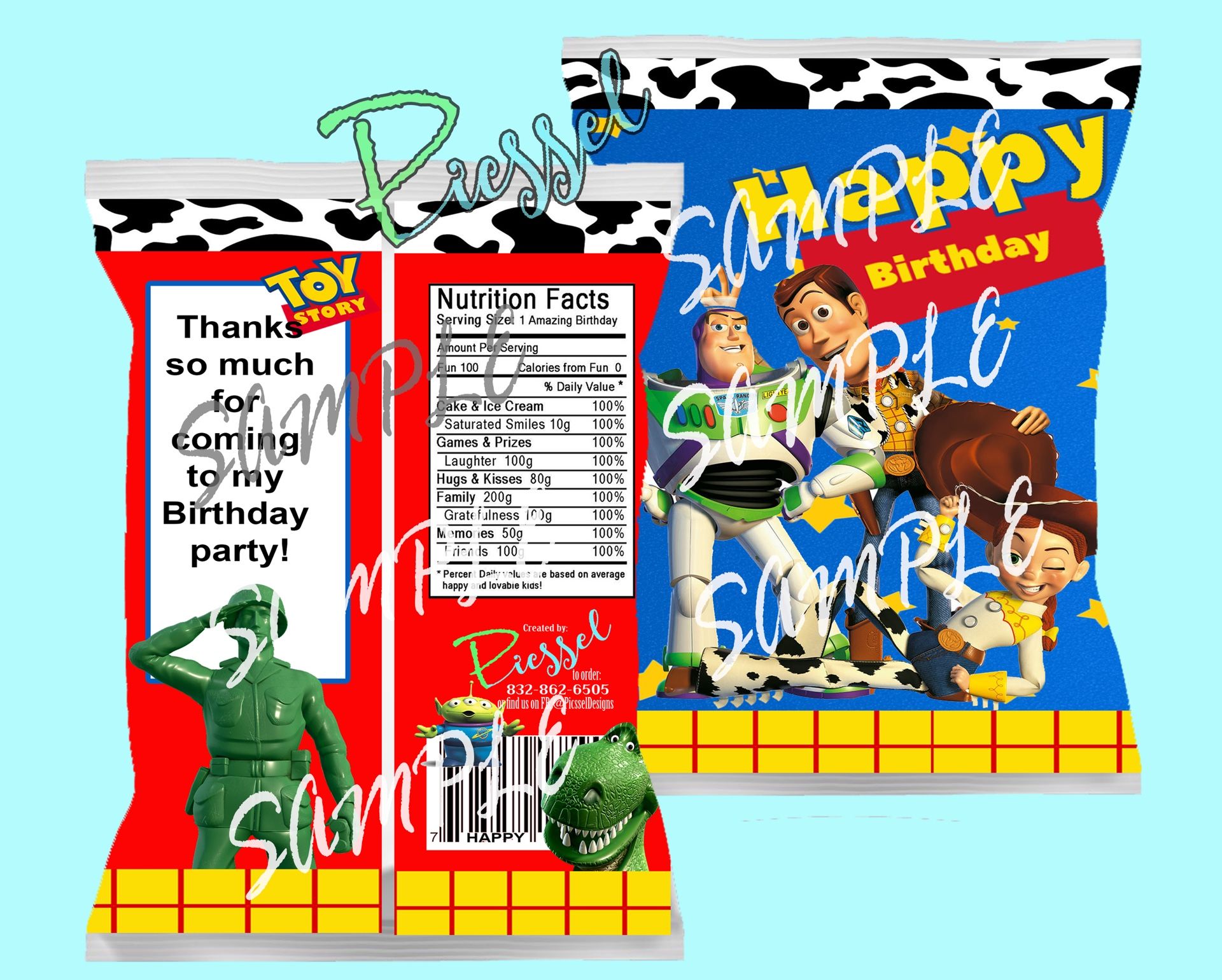 Toy Story theme chip bag