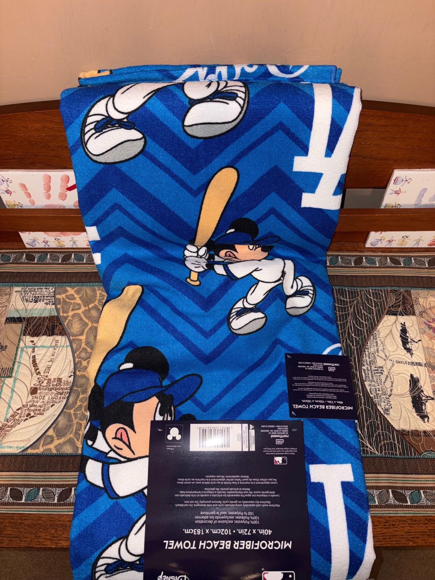 Dodgers/Mickey Beach Towel