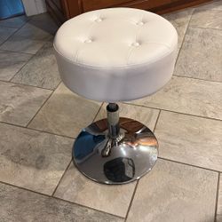 White  Vanity Stool - new