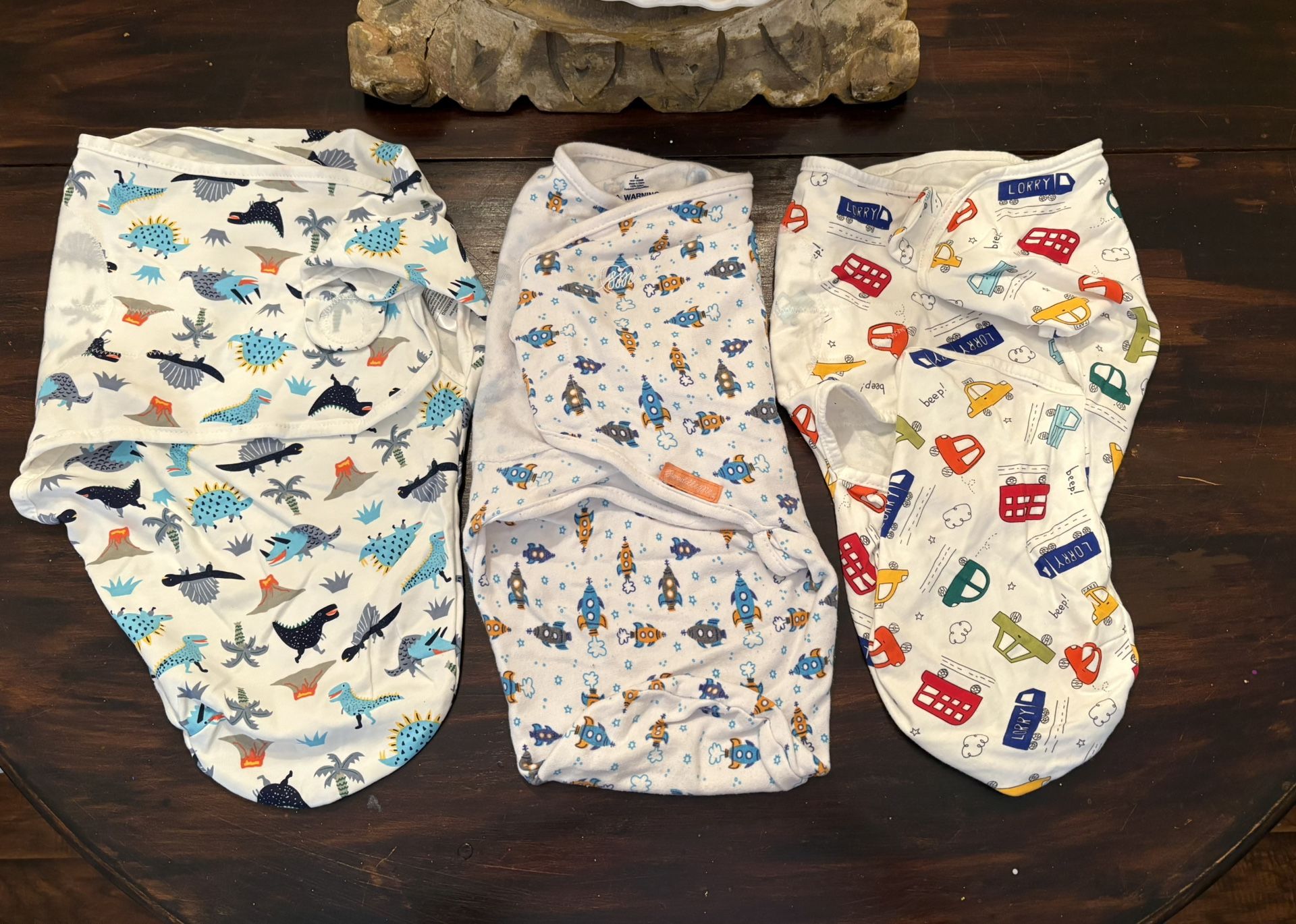 Set of 3 baby swaddles