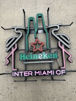 Heineken x Inter Miami CF LED Bar Sign – Rare