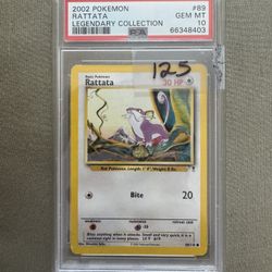 PSA 10 Rattata #89 Pokemon Legendary Collection