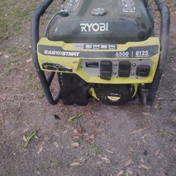 Ryobi generator with 6500 running watts and 8125 starting watts. Ryobi 6500W Generator tries to turn on but not selling as is…Located MountDora Fla 32