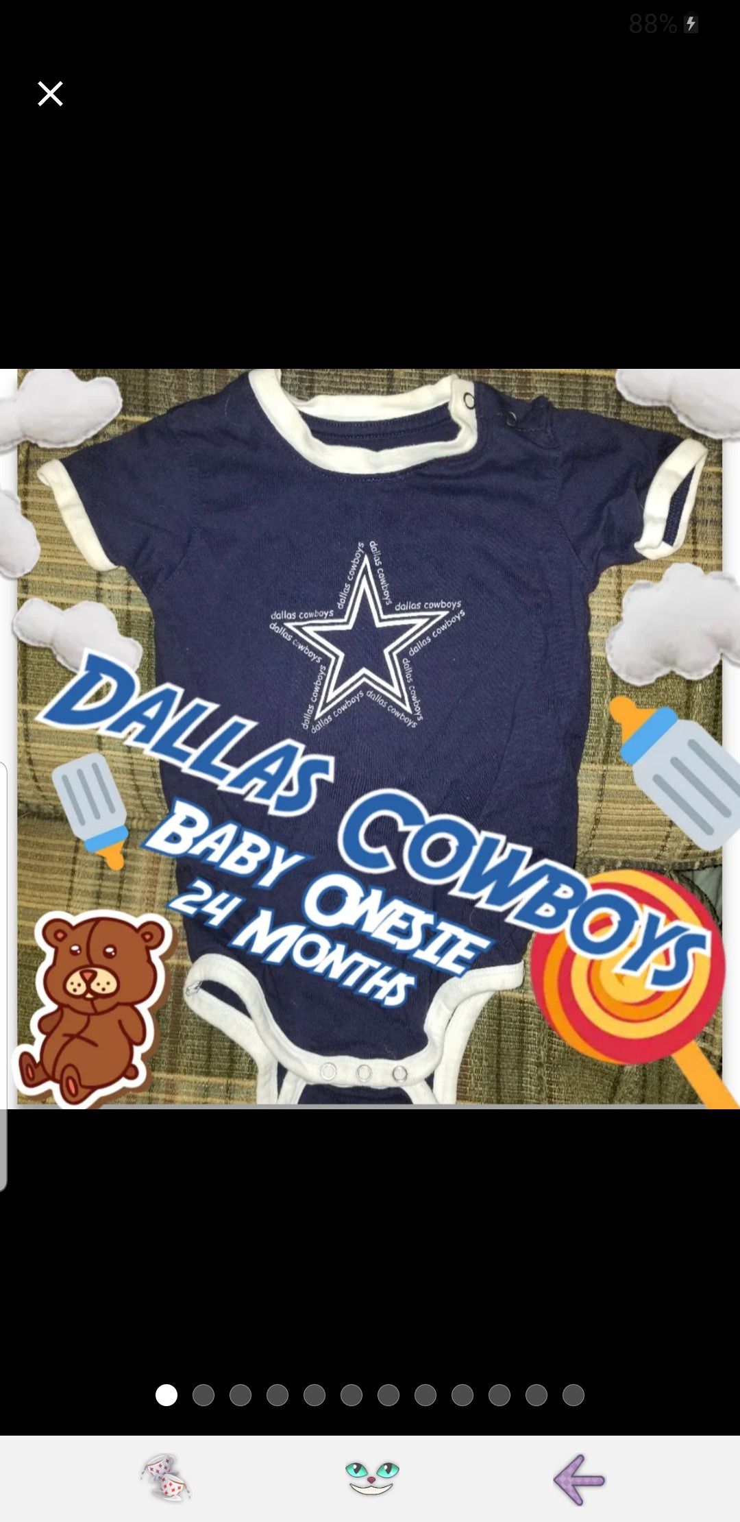 Dallas Cowboys Onesie