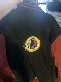 Two Redskins jackets Washington Redskins ones leather ones fabric