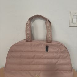 Victoria's Secret Blush Quilted Travel Bag
