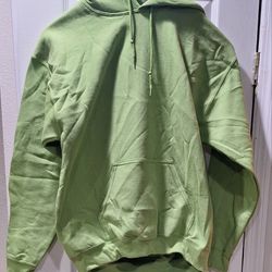 (BB - 38) GILDA. GREEN HOODIE WITH FRONT POUCH  SIZE SMALL 