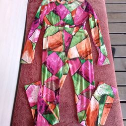 Votique colorful pants and shirt set size Small 