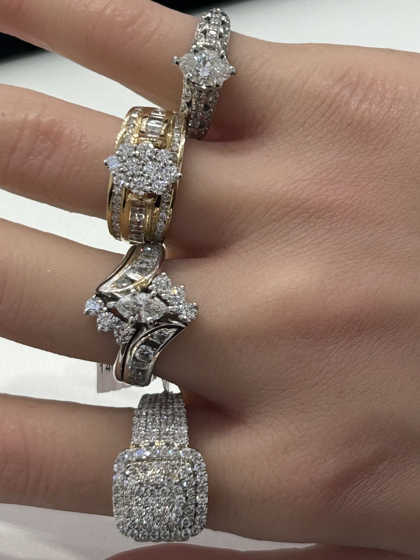 1.50CTW-2.50CTW 14k Natural Diamond Ring
