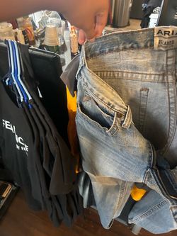 4 shirts plus new ariat jeans