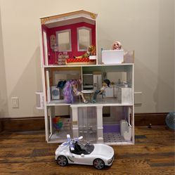 Rainbow High Doll House, Dolls, Car & Accessories