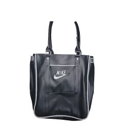 Vintage NIKE Tote Bag Purse Black Gray Handbag