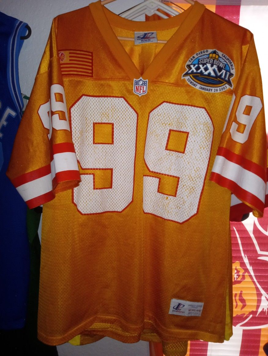 Sapp Gold Creamsicle Superbowl Jersey