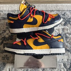 Nike Dunk Low Off White Michigan Colorway