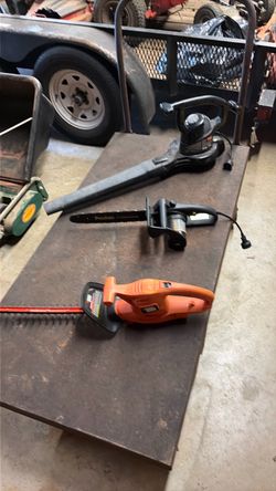 Electric chainsaw, electric shrub trimmers, electric blower