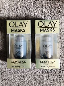 Olay Face Mask Stick, Pore Detox with Black Charcoal Clay, 1.7 oz