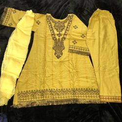 Pakistani Indian Shalwar Kameez Desi Wear Embroidered Chikan Kari 