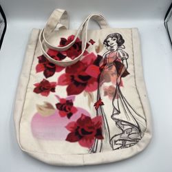 Disney Princess And Villain Canvas Tote Bag Snow White And The Evil Queen 