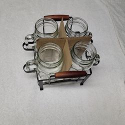 5 pcs mason mug caddy