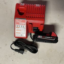 Milwaukee 2.0AH XC battery And Charger 