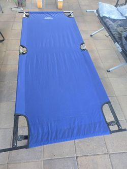 Folding camping bed