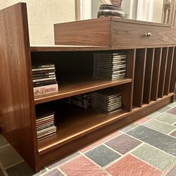 Teak Wood Media Center