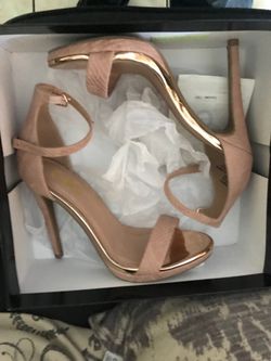 Adesso blush heels size 6 m