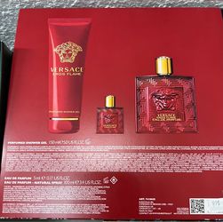 Versace Eros flame Set New/100ml $115