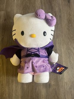Sanrio Hello Kitty 2024 Purple Bat Halloween Standing Door Greeter Plush 17” NWT
