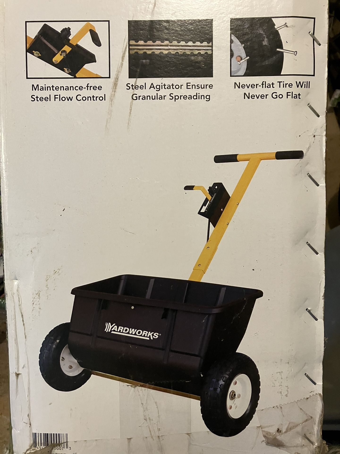 Lawn Spreader 22” Yardworks Drop Spreader 