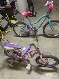 2 Girls Schwinn Bikes 🚲 In Excellent Condition Both Only Used A Few Times Around The Back Yard. 