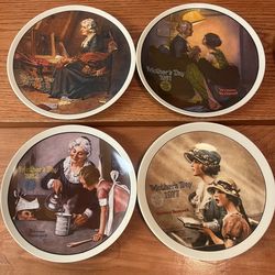 Vintage Norman Rockwell Mother's Day Plates