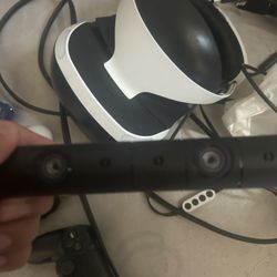 Psvr And Controllers With Camera And Ps5 Adapter (No Console Just The Psvr And All The Wires)