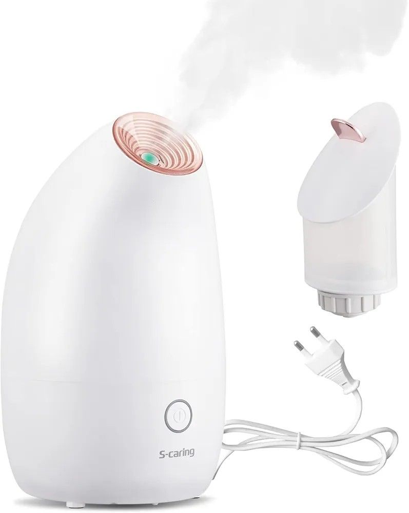 Facial Steamer, s-caring Face Sauna Nano Water Spray Warm Mist Face Steamer Face Home Sauna Spa Face Humidifier Facial Nano Sprayer