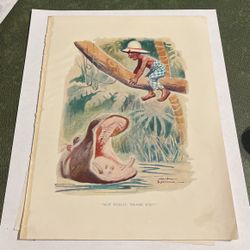 Gordon Robinson “Not Today Thank you” print 7”x9”