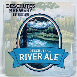 Deschutes River Ale Metal Beer Sign