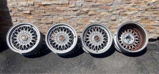 BMW basket style aluminum rims. 4 lug pattern