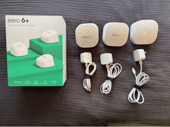 EERO 6+ Mesh Wi-Fi router 3 pack set